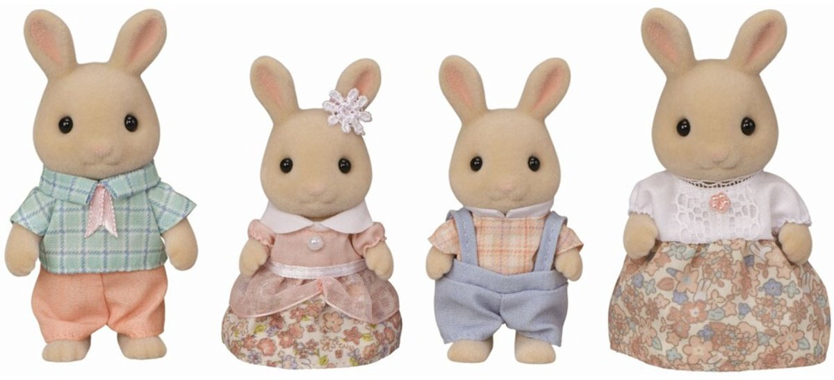 Фигурка Sylvanian Families Семья Молочных кроликов 7 см 4 шт купить,NaN