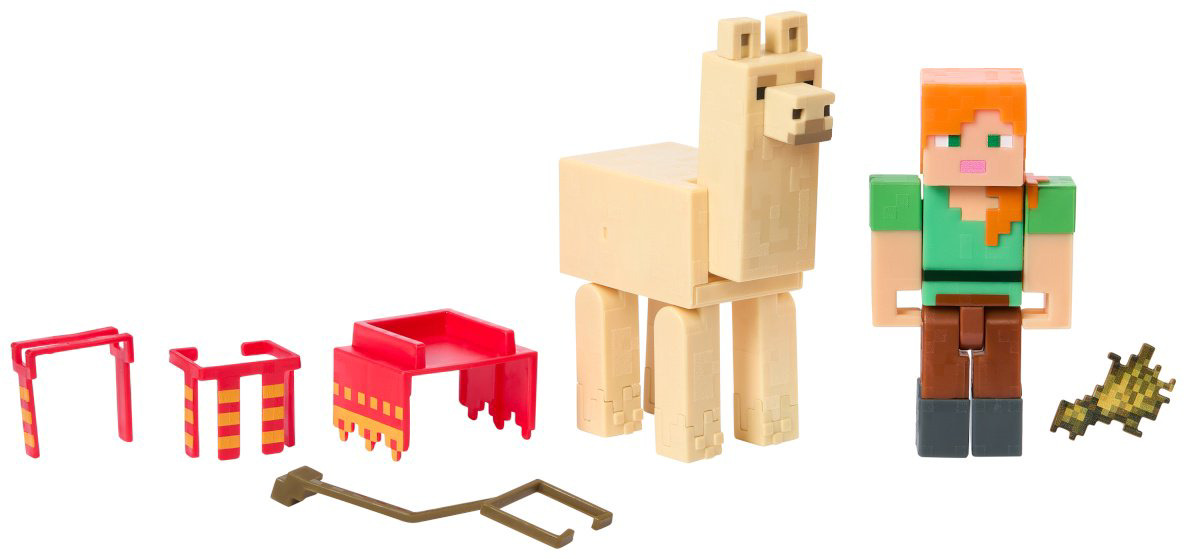 Фигурка Minecraft Alex & Llama 8 см 2 шт купить,NaN