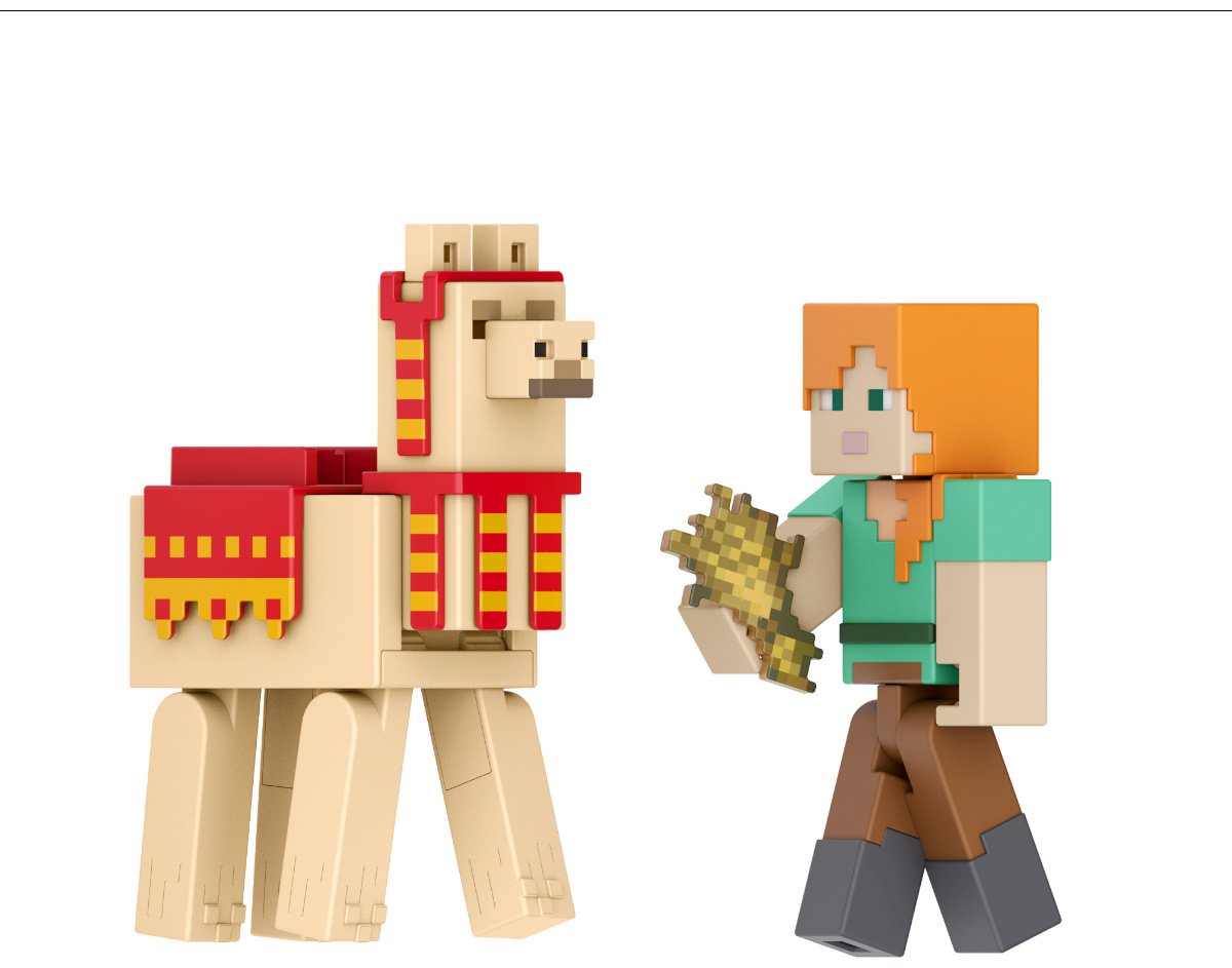 Фигурка Minecraft Alex & Llama 8 см 2 шт купить,NaN