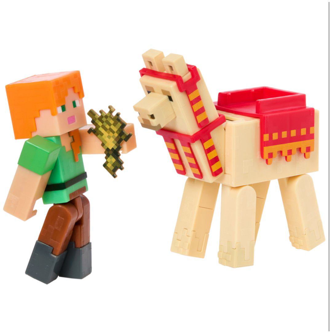 Фигурка Minecraft Alex & Llama 8 см 2 шт купить,NaN