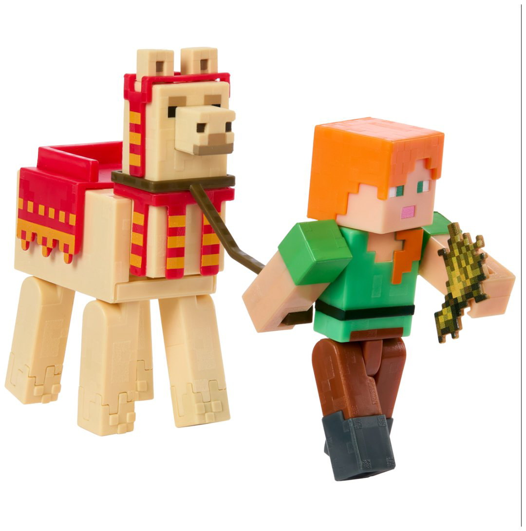 Фигурка Minecraft Alex & Llama 8 см 2 шт купить,NaN