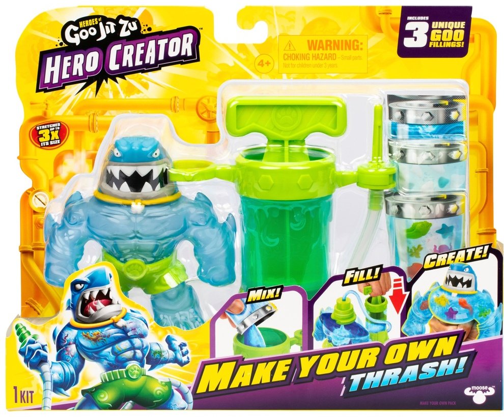 Фигурка Goo Jit Zu Гуджитсу Создай Своего героя Траш Hero Creator 43502 12 см 1 шт купить,NaN