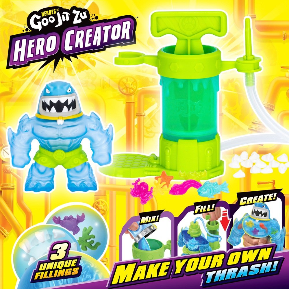 Фигурка Goo Jit Zu Гуджитсу Создай Своего героя Траш Hero Creator 43502 12 см 1 шт купить,NaN