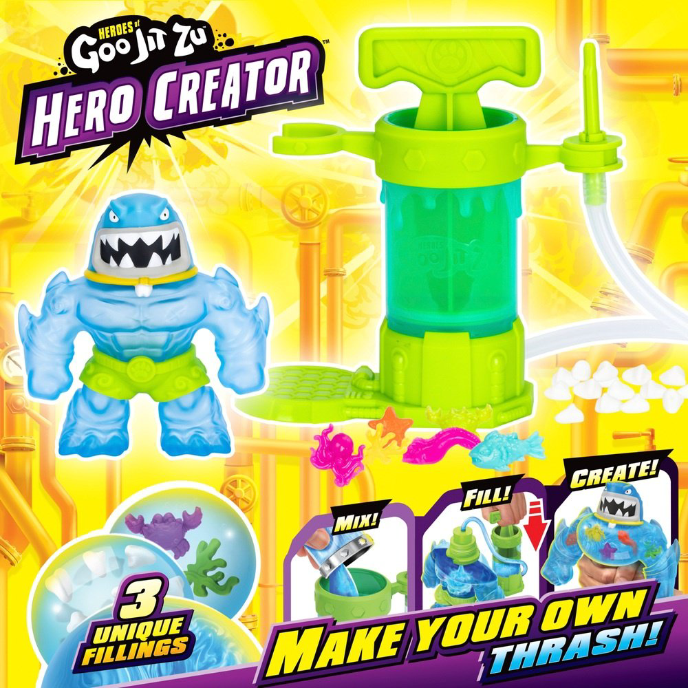 Фигурка Goo Jit Zu Гуджитсу Создай Своего героя Траш Hero Creator 43502 12 см 1 шт купить,NaN
