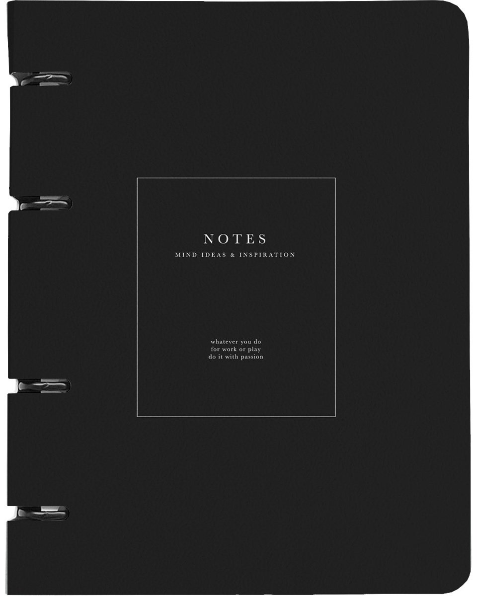 Общая тетрадь Be Smart Notes черный, 120 л, А5, клетка, твердая обложка, 1 шт