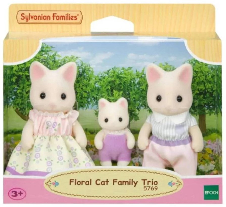 Фигурка Sylvanian Families Семья Цветочных котов 8 см 3 шт купить,NaN