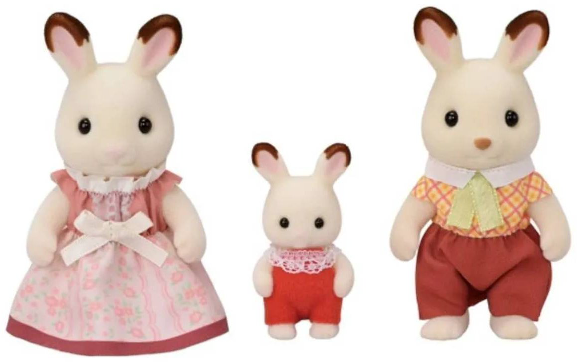 Фигурка Sylvanian Families Семья Шоколадных кроликов 8 см 3 шт купить,NaN