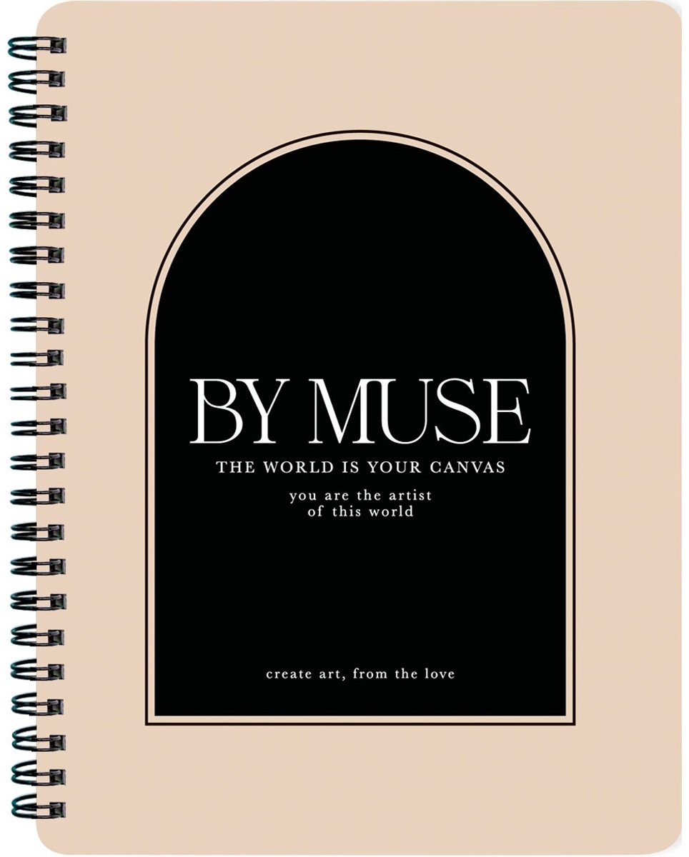 Общая тетрадь Be Smart Muse молочная рамка, 120 л, А5, клетка, мягкая обложка, 1 шт