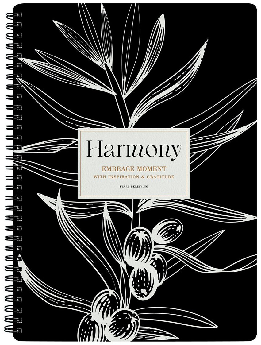 Общая тетрадь Be Smart Harmony ветка на черном, 96 л, А4, клетка, мягкая обложка, 1 шт