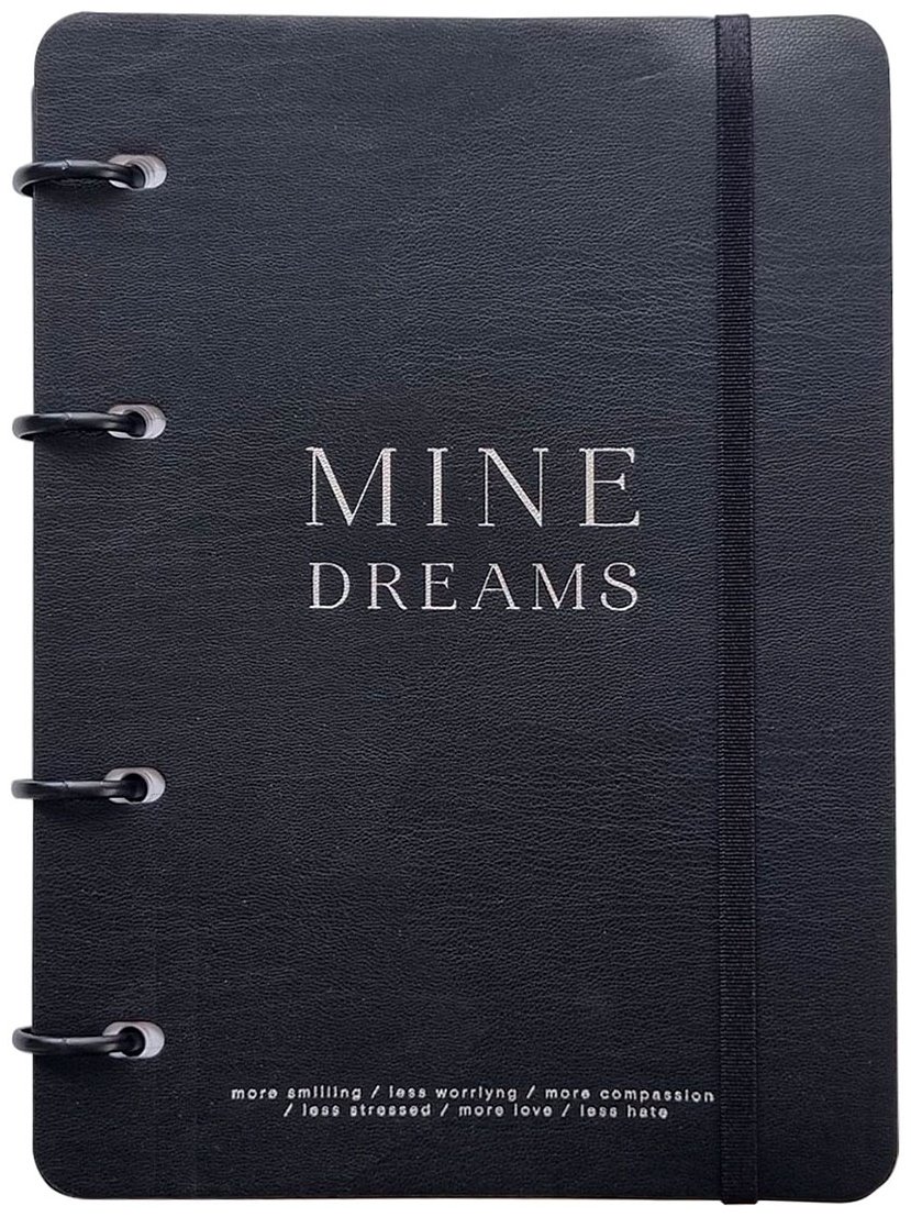 Общая тетрадь InFolio My black черный, 120 л, А5, клетка, твердая обложка, 1 шт