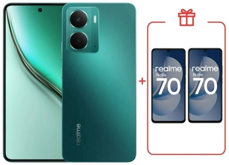 Смартфон Realme P3 5G 12/256GB зеленый + подарок  купить,NaN