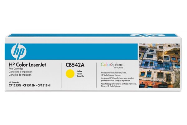 Картридж HP 125A CB542A желтый
