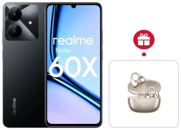 Смартфон Realme Note 60x 3/64GB Marble Black + подарок купить,NaN