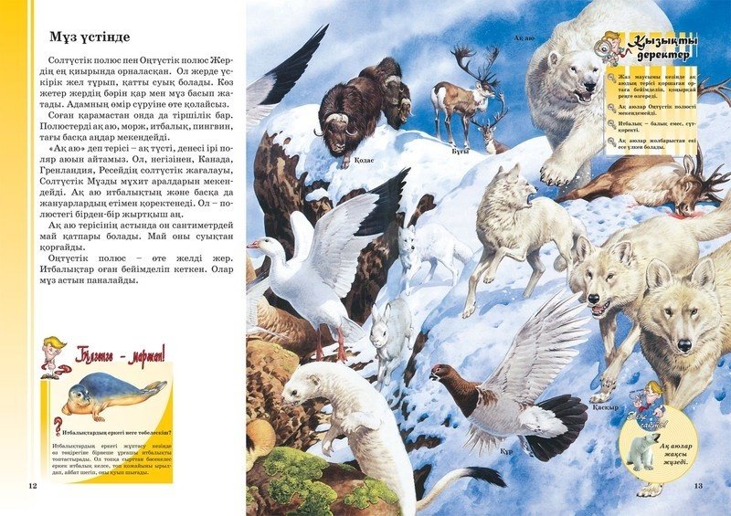 Книга Жануарлар, құстар, жәндіктер купить,NaN