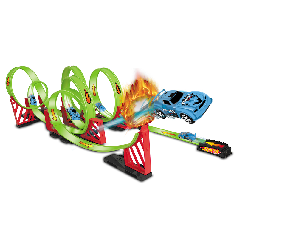 Автотрек Global Toys 2 машинки 39 деталей купить,NaN