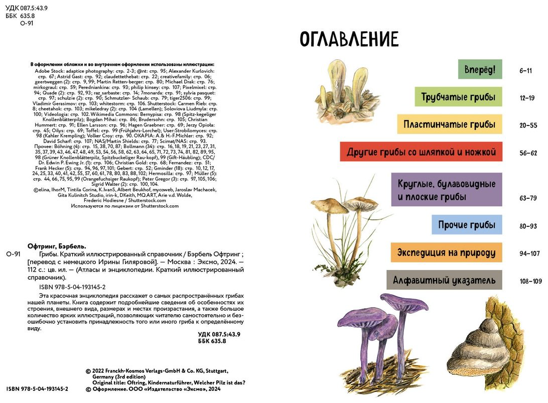 Книга Офтринг Б.: Грибы. Краткий иллюстрированный справочник купить,NaN