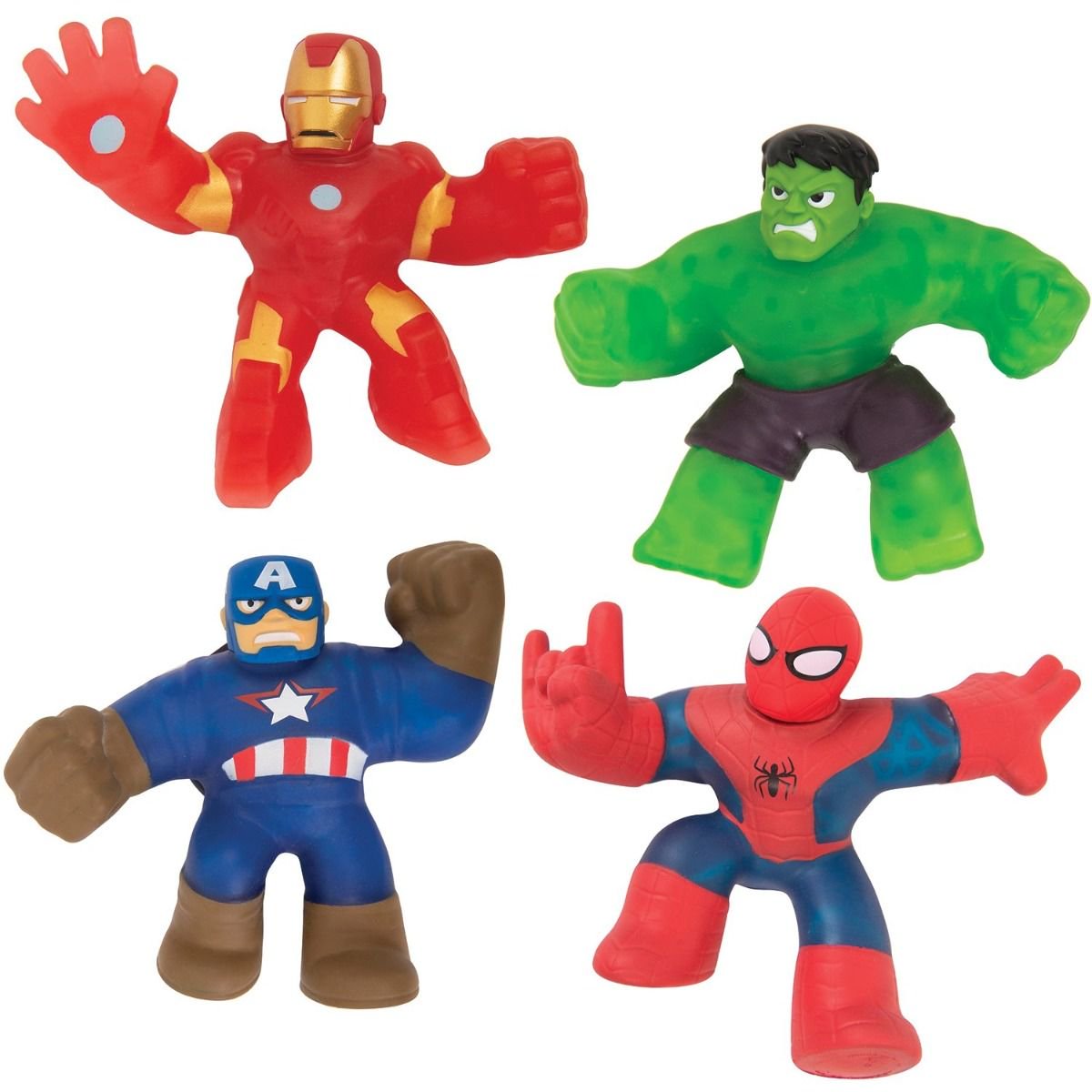 Игровой набор Goo Jit Zu 4 тянущиеся фигурки Marvel купить,NaN