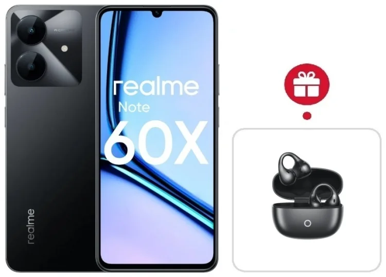 Смартфон Realme Note 60x 3/64GB Marble Black + подарок купить,NaN