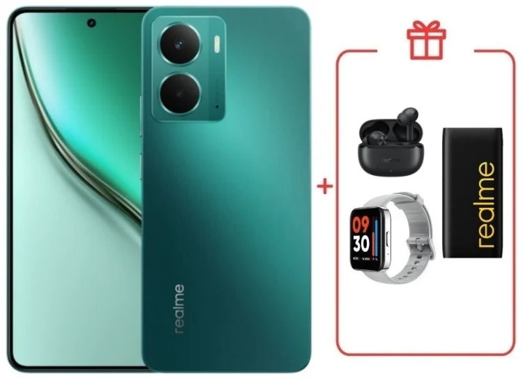 Смартфон Realme P3 5G 8/256GB зеленый + подарок  купить,NaN