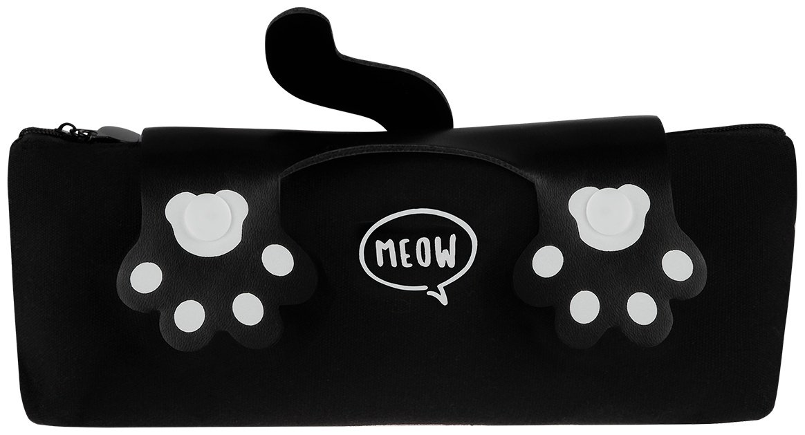 Пенал MESHU Paws MS_65264, застежка молния, черный купить,NaN