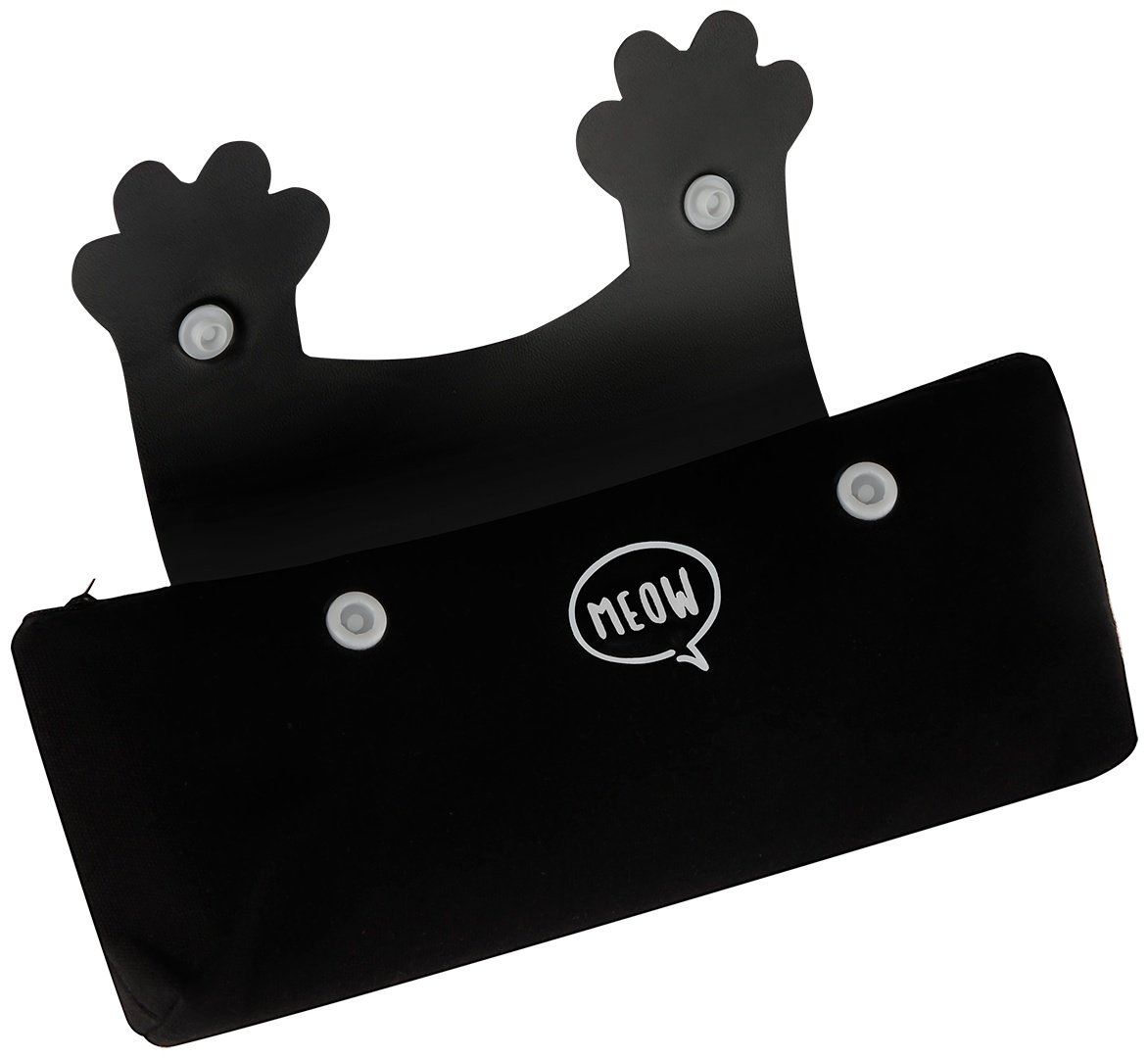 Пенал MESHU Paws MS_65264, застежка молния, черный купить,0