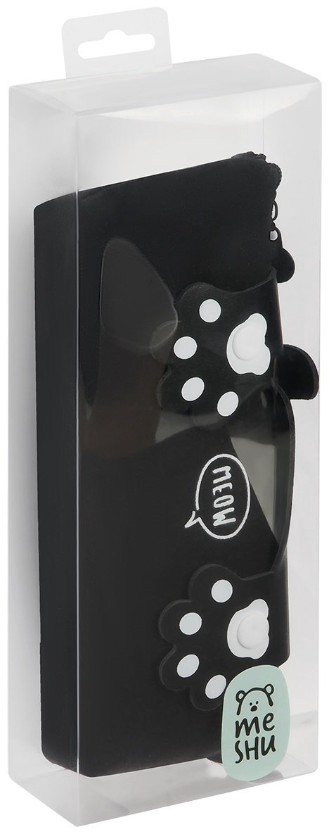 Пенал MESHU Paws MS_65264, застежка молния, черный купить,NaN