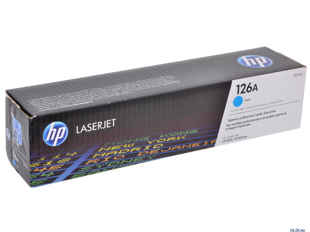 Картридж HP 126A CE311A голубой