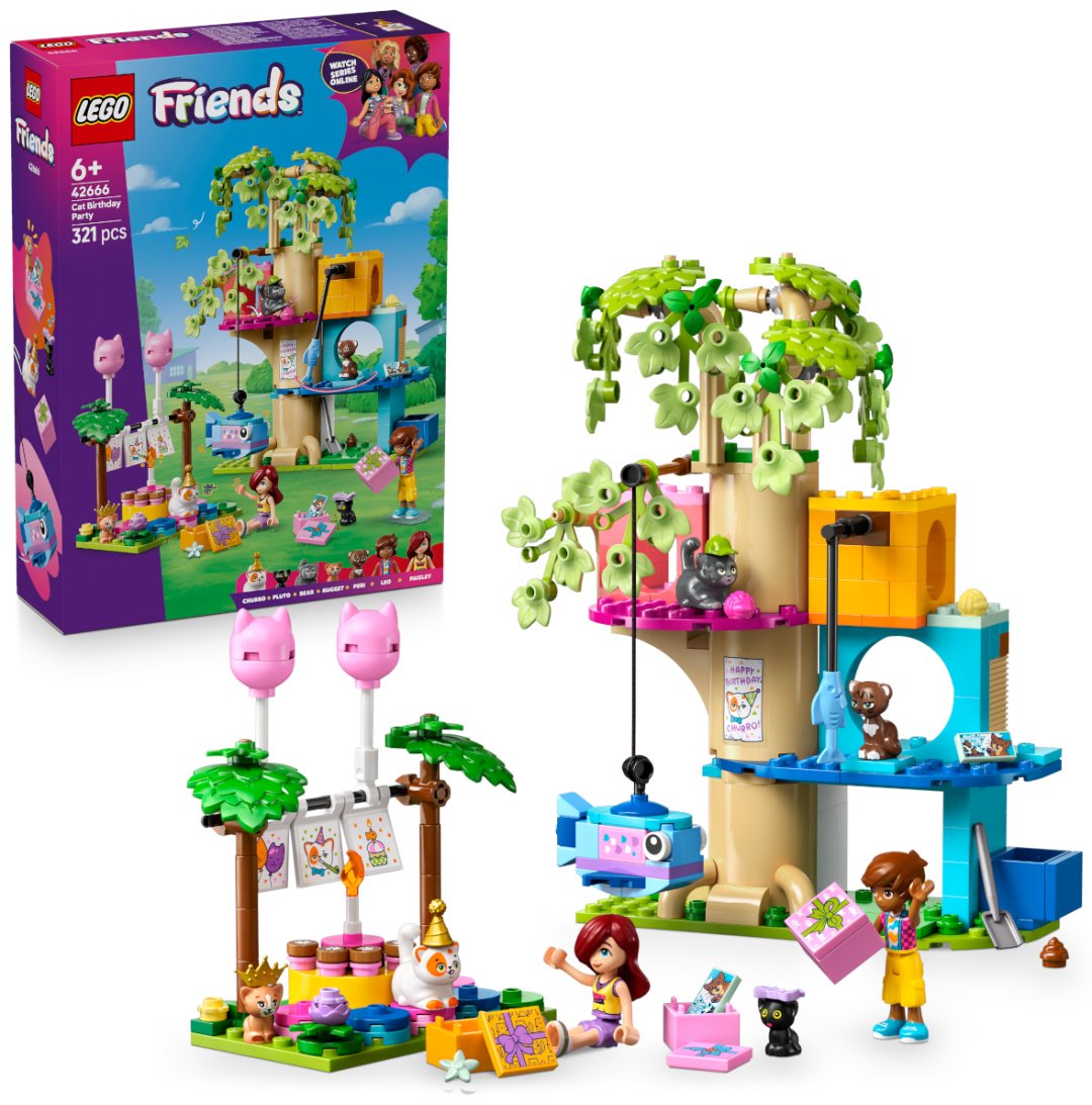 Конструктор LEGO Вечеринка в честь дня рождения в домике на дереве Friends, деталей 321 шт