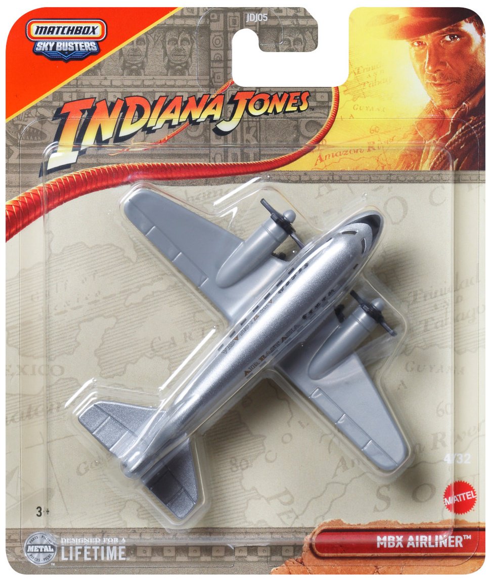 Самолет Matchbox Indiana Jones MBX Airliner серый купить,NaN
