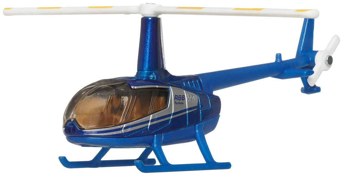 Вертолет Matchbox Robinson R66 Turbine синий купить,NaN