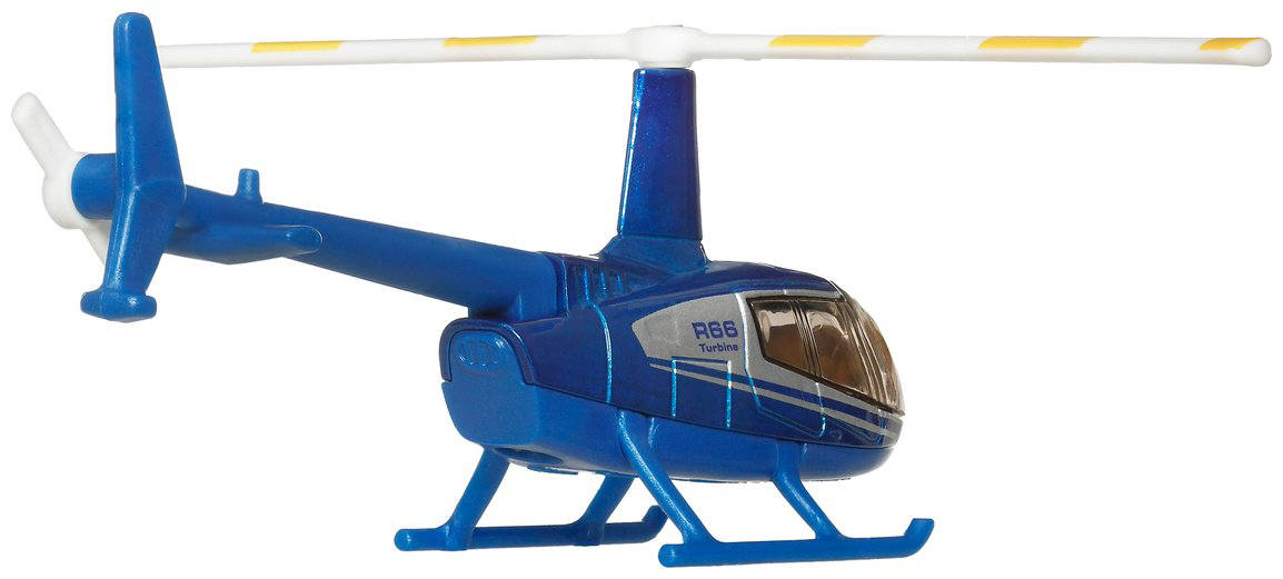 Вертолет Matchbox Robinson R66 Turbine синий купить,NaN