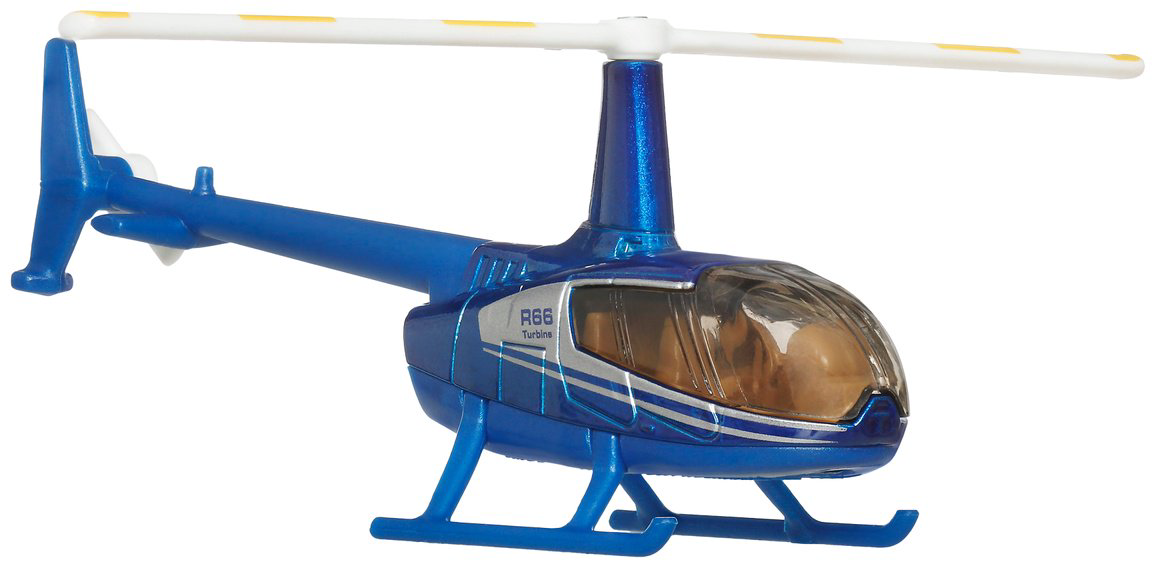 Вертолет Matchbox Robinson R66 Turbine синий купить,NaN