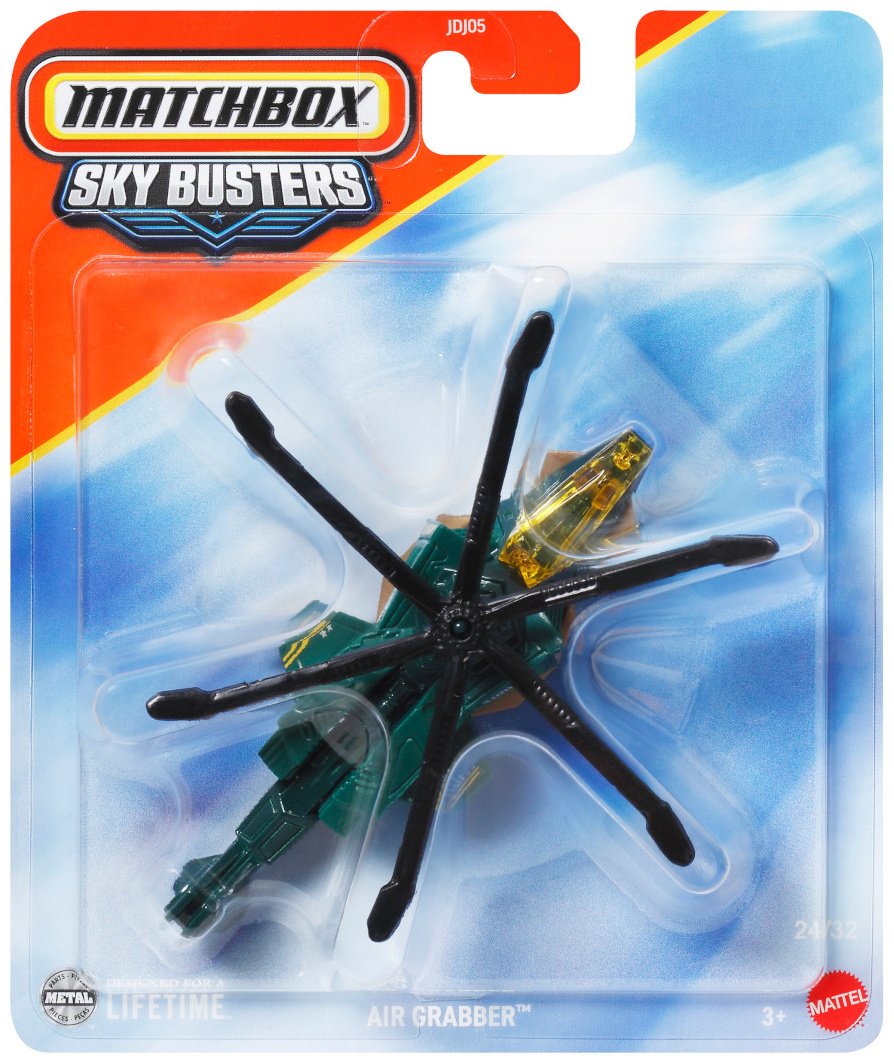 Вертолет Matchbox Air Grabber зеленый купить,NaN