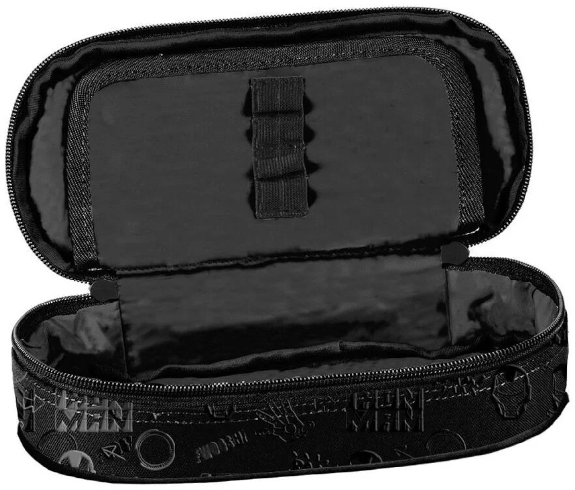 Пенал PASO IRON MAN AV25VV-013, застежка молния, черный купить,NaN
