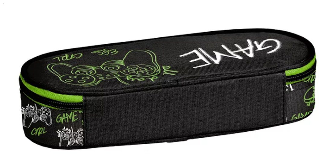 Пенал PASO GAME PP25GC-013, застежка молния, черный купить,0