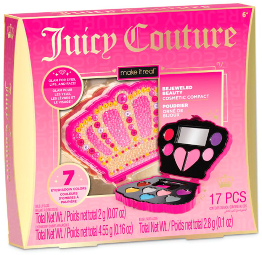 Make It Real Juicy Couture: Bejeweled Beauty Cosmetic Compact набор 3+ купить,NaN