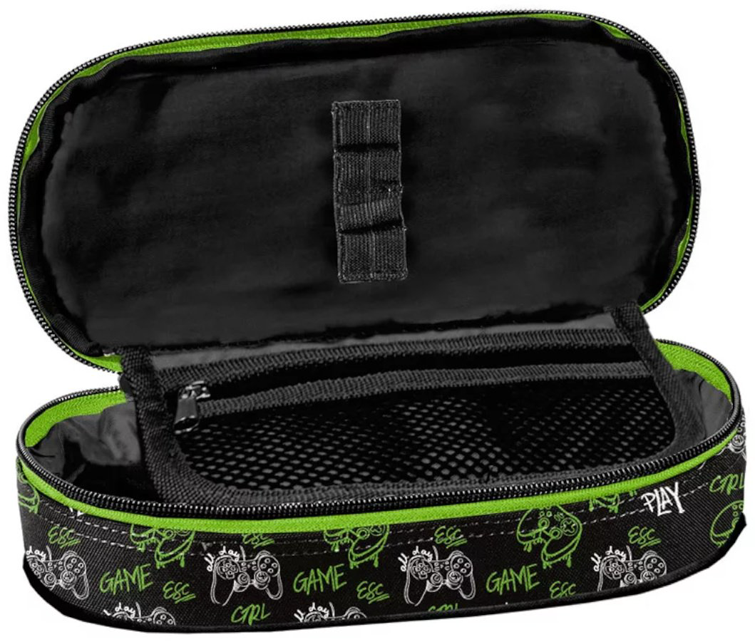 Пенал PASO GAME PP25GC-013, застежка молния, черный купить,NaN
