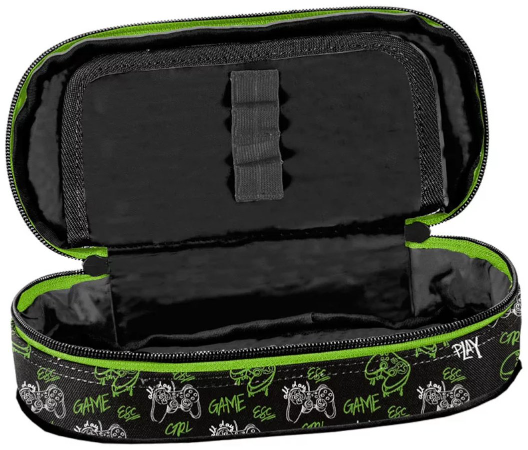 Пенал PASO GAME PP25GC-013, застежка молния, черный купить,NaN