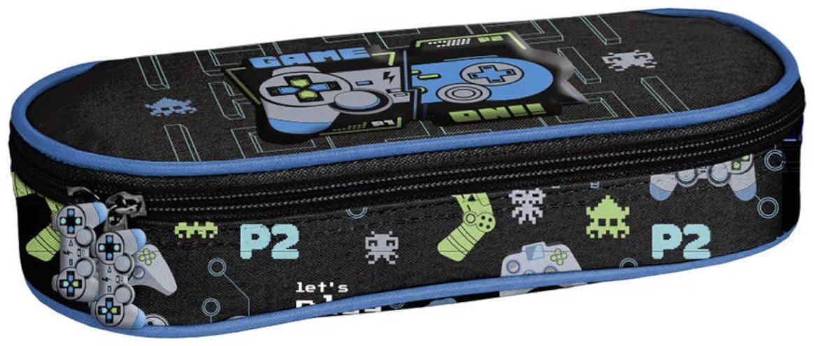 Пенал PASO GAME PP25GI-013, застежка молния, черный купить,NaN