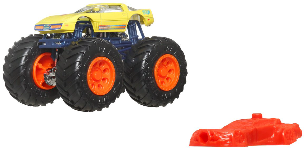 Легковая Hot Wheels Barbie Corvette XL желтый купить,NaN