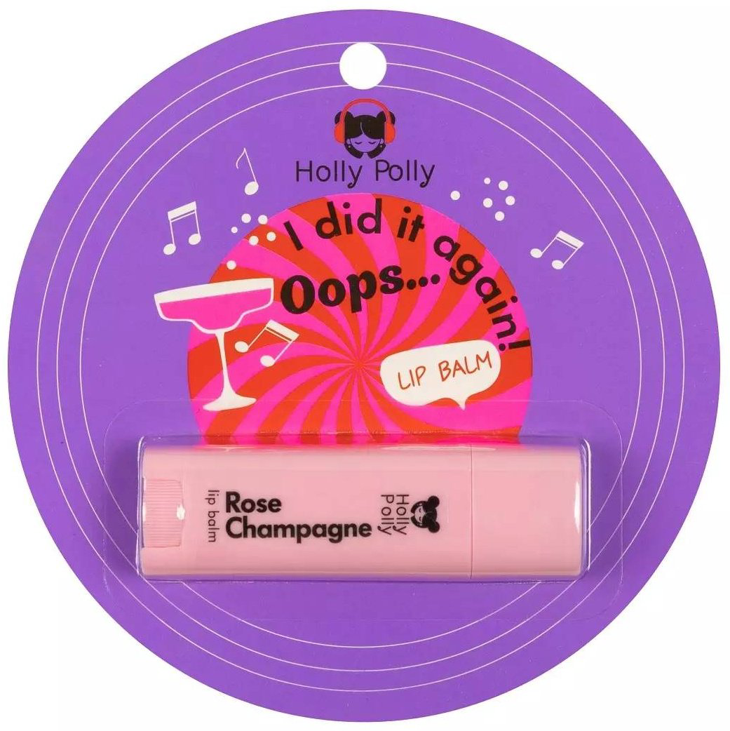 Holly Polly: Бальзам для губ Rose Champagne 4,8 g купить,NaN