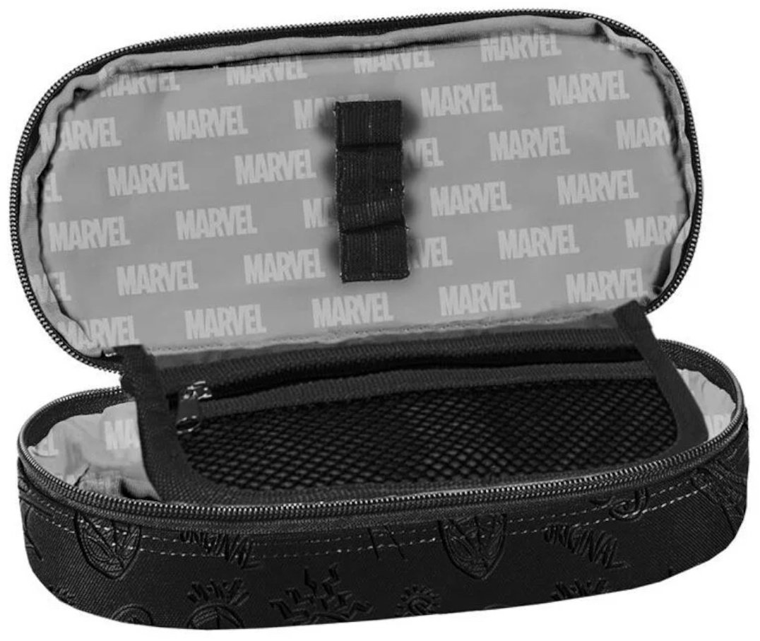 Пенал PASO SPIDER MAN SP25NN-013, застежка молния, черный купить,NaN