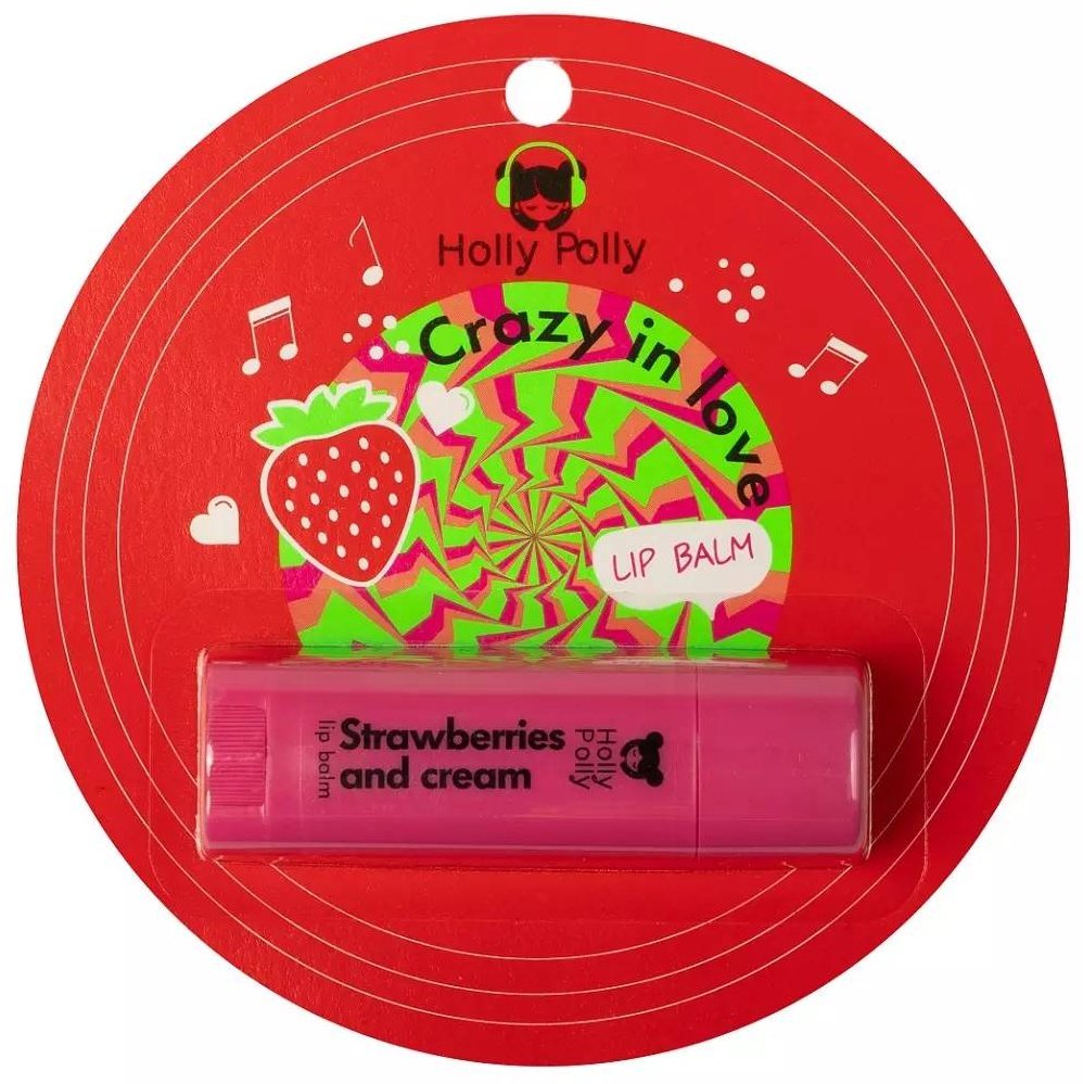 Holly Polly: Бальзам для губ Strawberries and Cream 4,8 g купить,NaN