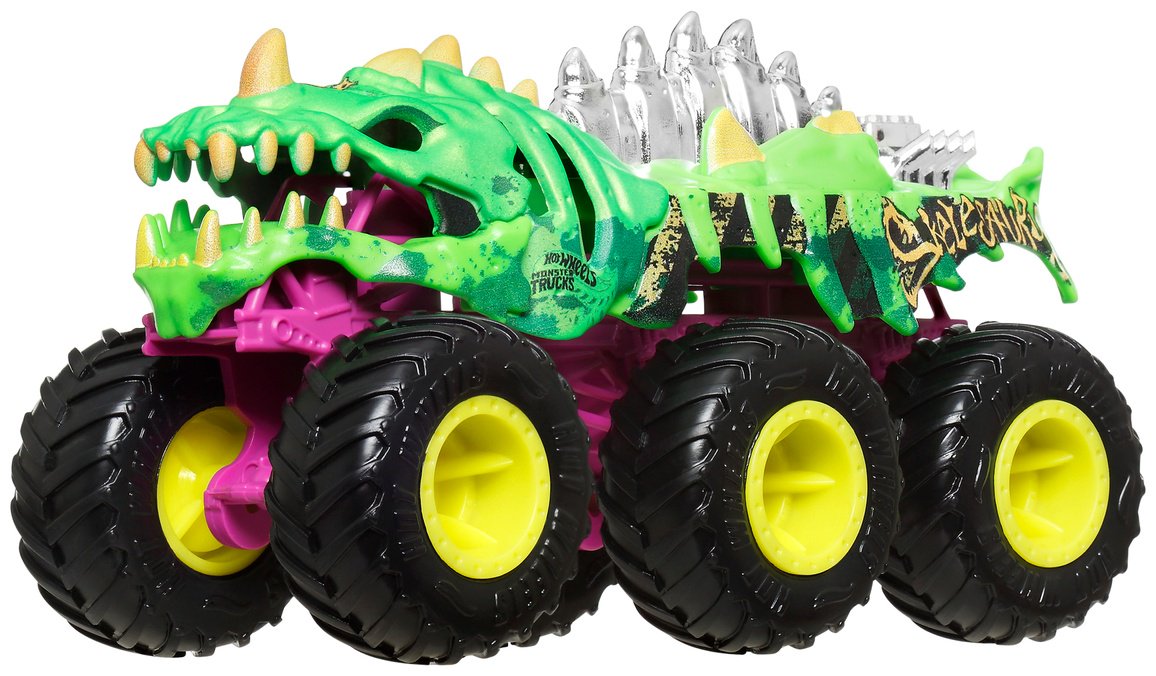 Внедорожник Hot Wheels Big Rig - Skelesaurus зеленый