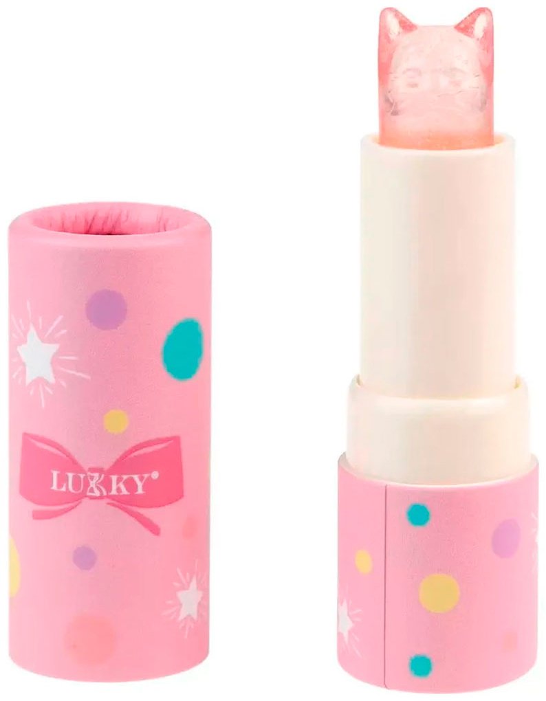 Lukky "Кошечка", розовый баббл гам парфюмированный стик 3+ купить,NaN