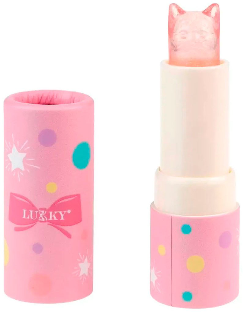 Lukky "Кошечка", розовый баббл гам парфюмированный стик 3+ купить,NaN
