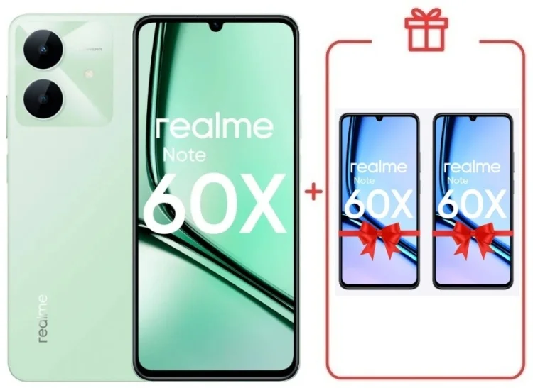 Смартфон Realme Note 60x 4/128GB Wilderness Green + подарок купить,NaN