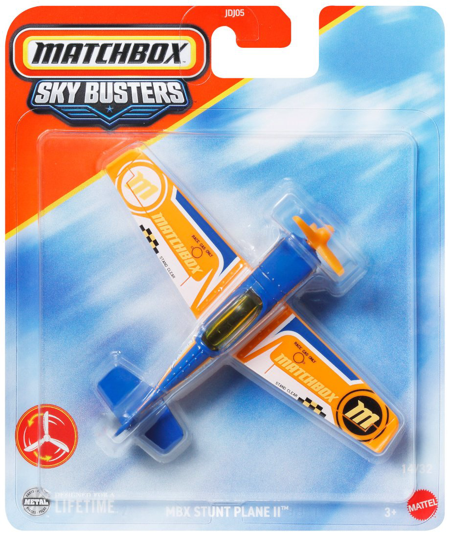 Самолет Matchbox MBX Stunt Plane II синий купить,NaN
