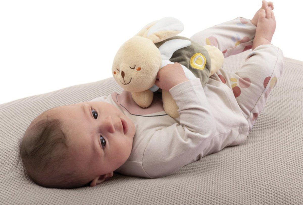 Игрушка-мялка Chicco Тёплый зайка купить,NaN