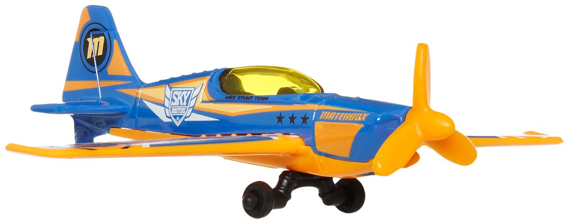 Самолет Matchbox MBX Stunt Plane II синий купить,NaN
